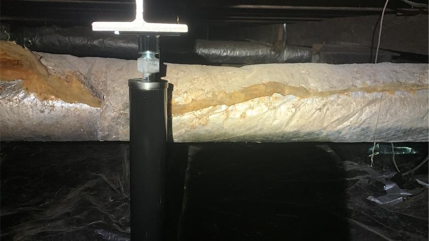 Sagging Crawl Space - APS Foundation Repair and Waterproofing